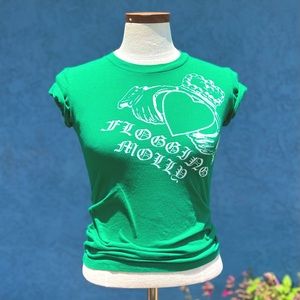 Claddagh Flogging Molly fitted *Rare tshirt*